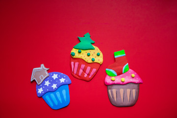 Christmas handmade decorative ornaments for design