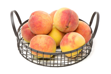 Gold Peach on a white background