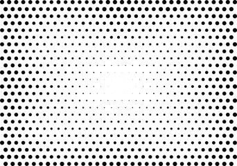 Abstract halftone dotted background. Monochrome pattern with dot and circles.  Vector modern futuristic texture for posters, sites, business cards, cover postcards, interior design, labels, stickers.
