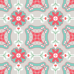Girly seamless pattern features flower design and lovely designs. 