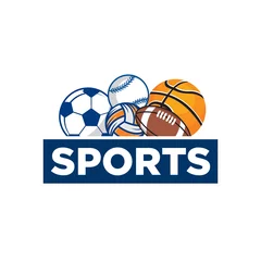 Zelfklevend Fotobehang All Sport Logo © Bright_Vector