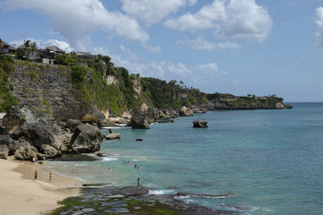 Obraz premium beautiful coastal scenery along the Bali coastline