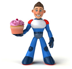 Super modern superhero - 3D Illustration