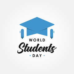 Fototapeta na wymiar World Students Day Vector Design Template