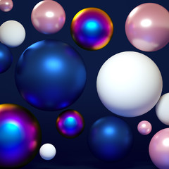 Elegant minimalism geometry background. 3d illustration, 3d rendering.