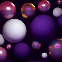 Elegant minimalism geometry background. 3d illustration, 3d rendering.