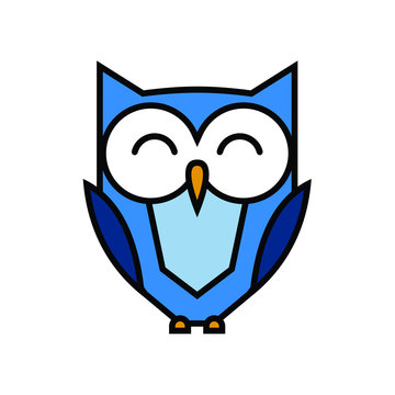 Elegant bird illustration for icons and logos