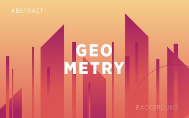 Fototapeta premium modern orange gradient abstract geometry shape background with line and dots.can be used in cover design, poster, flyer, book design, website backgrounds or advertising. vector illustration.