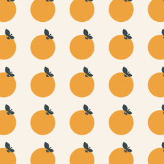 Oranges pattern. Abstract background with oranges pattern. Vector illustration.