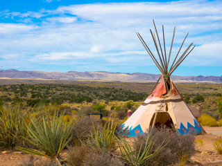 Indian tent in West Rim, Grand Canyon, Arizona, USA