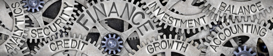 Metal Wheels with Finance Concept