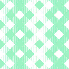 Green Gingham seamless pattern.