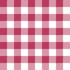 Red Gingham seamless pattern.