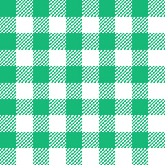 Green Gingham seamless pattern.