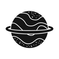 Vector illustration of uranus and star sign. Graphic of uranus and nasa stock vector illustration.