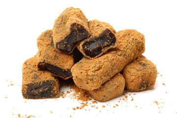 glutinous rice cake on white background