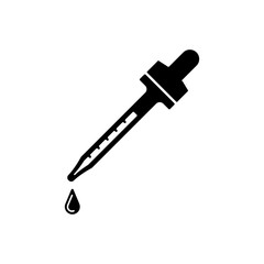dropper icon trendy flat design