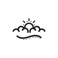 cloud logo template design vector, icon illustration