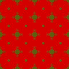 Christmas geometric vector seamless pattern. Red and green pattern elements on colorful background. 