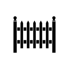 fence icon trendy flat design