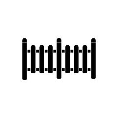 fence icon trendy flat design