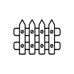 fence icon trendy flat design