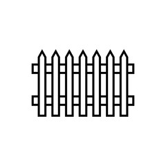 fence icon trendy flat design