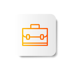 Gradient suitcase line / outline icon