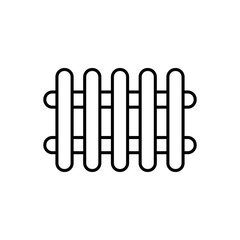 fence icon trendy flat design