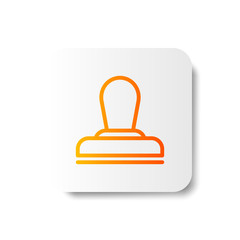Gradient office stamp line / outline icon