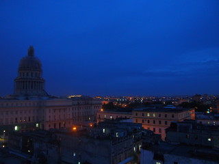 Beautiful night and historic city views, Havana, Cuba