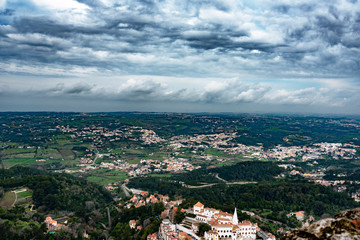 Fototapeta na wymiar Sintra city and surroundings in Portugal.