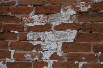 old red brick wall background