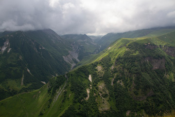 Mountain landscape view. Caucasus, Georgia
