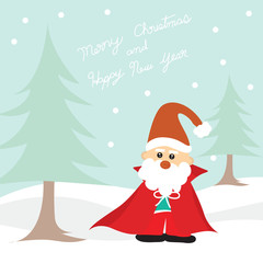 Vector Cute Christmas characters.