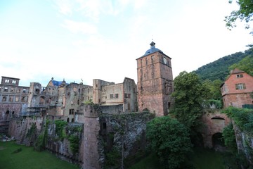 Fototapeta na wymiar View of Heidelberg Castle, Germany