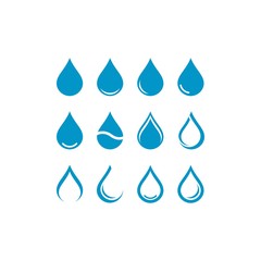 Water Drop Logo template vector icon illustration design 