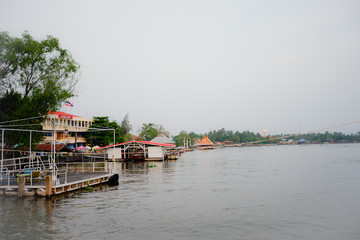 Fototapeta premium boat on river