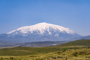 Ushkovsky Volcano - an impressive volcano in Kamchatka, Russia