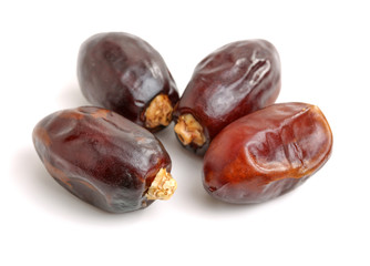 Dates on white background