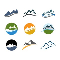 Mountains Logo vector