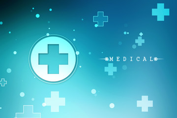 2D illustration medical structure background