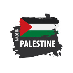 Palestine flag, vector illustration on a white background