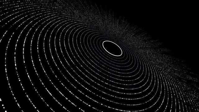 4k animated particle tunnel