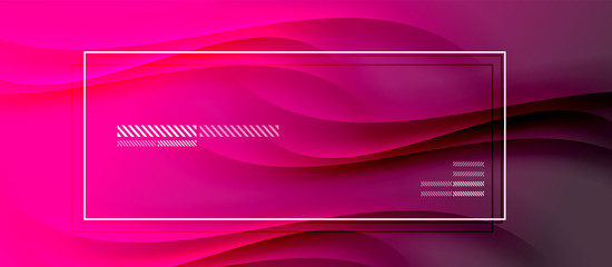 Trendy simple fluid color gradient abstract background with dynamic wave shadow line effect. Vector Illustration For Wallpaper, Banner, Background, Card, Book Illustration, landing page