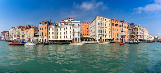 Venice. Panorama of the Grand Canal.