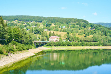 Dam on Labe river in Spindleruv Mlyn                              