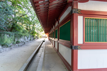 Fence of shrine in countryside of Fukuoka prefecture, JAPAN
