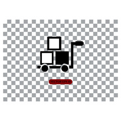 Fototapeta premium logistic icon vector - illustration