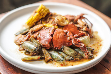 mixed Seafood With Oyster Sauce.